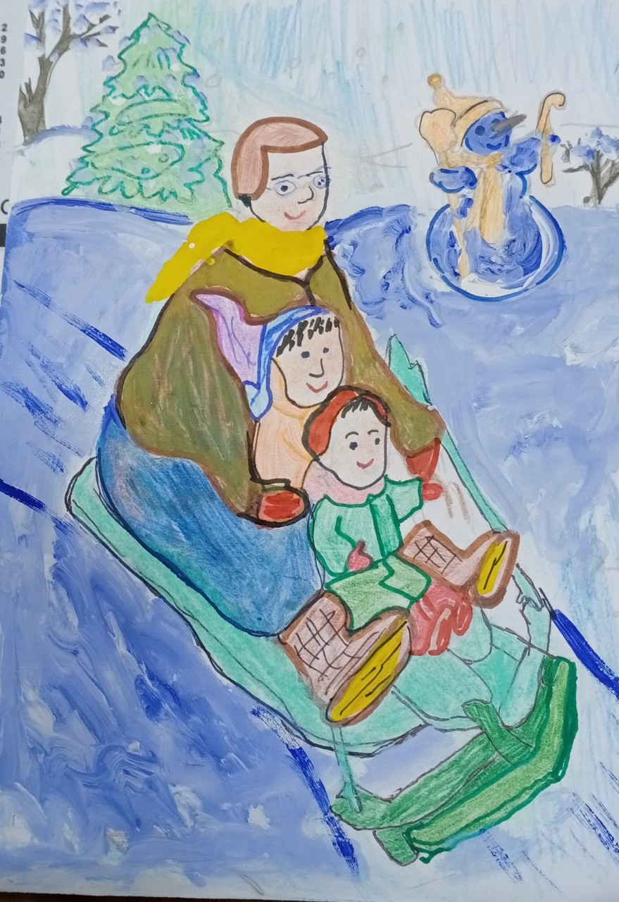 на зимних каникулах с папой на зимних каникулах с папой