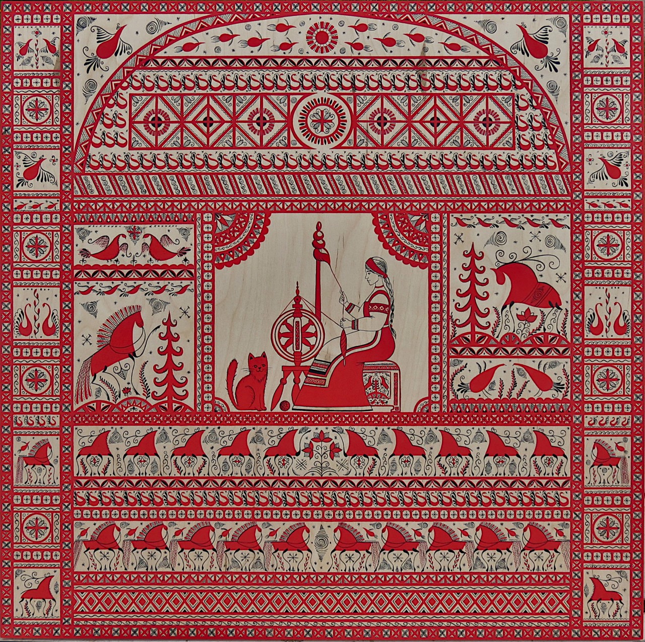 Мастерица краса,русая коса