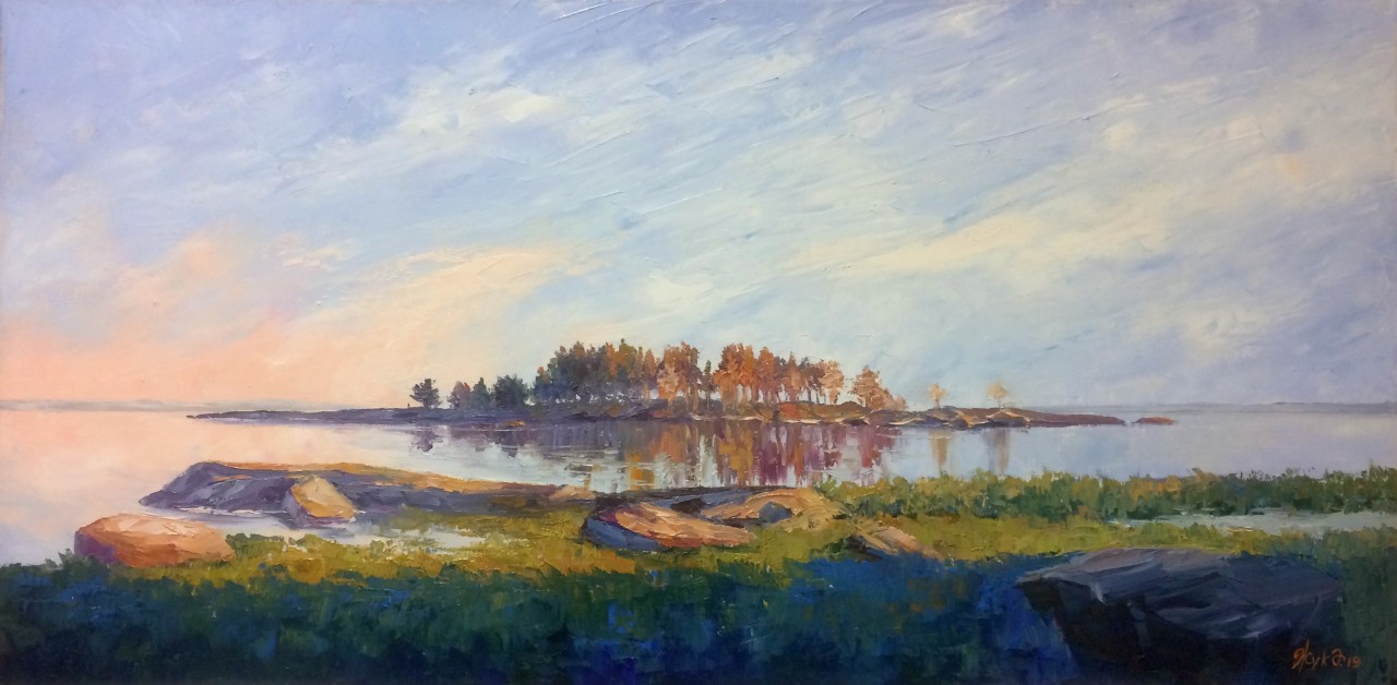 Закат на Белом море