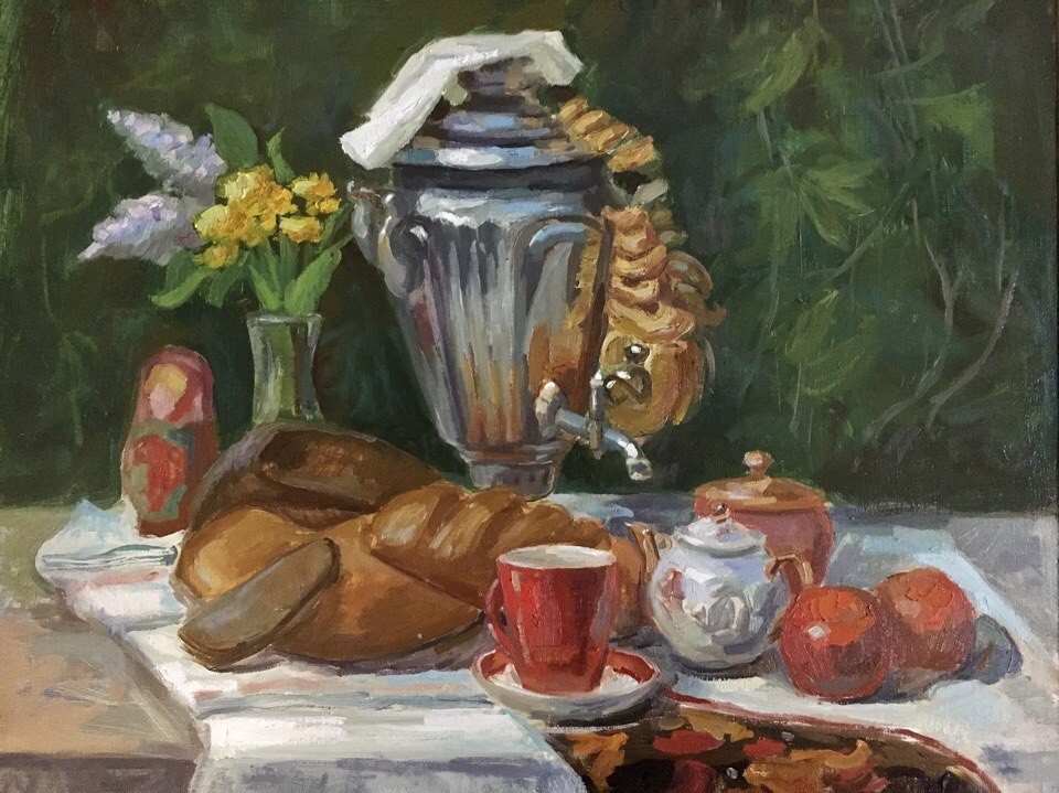  Натюрморт с самоваром