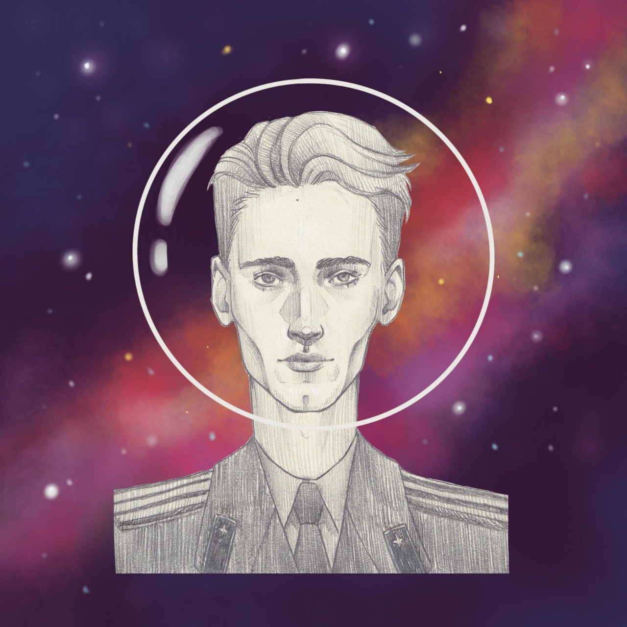 С днем космонавтики! Конверт