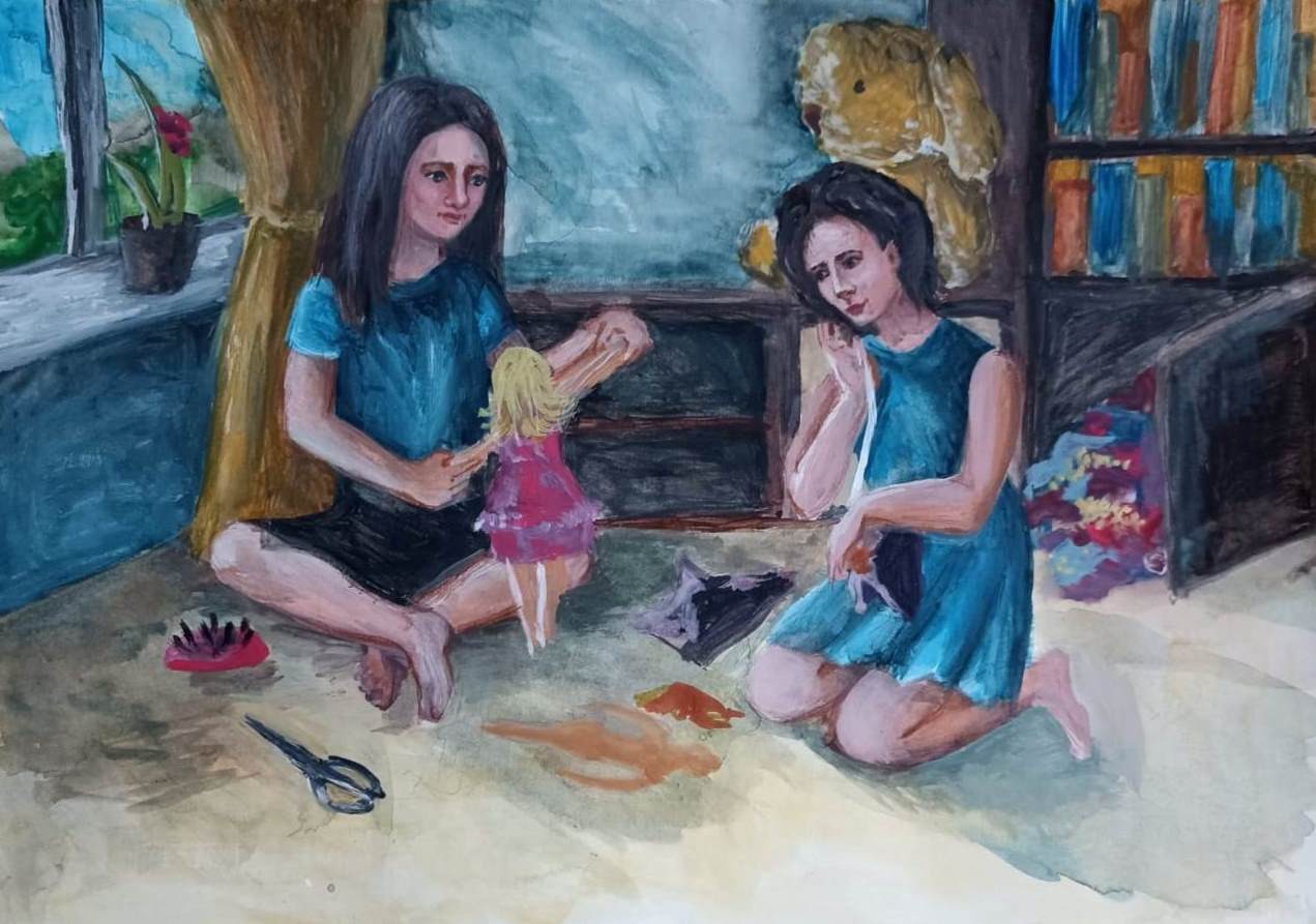 Мы с мамой шьём куклу Мы с мамой шьём куклу