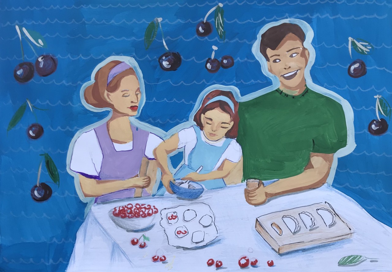 Вареники с вишней