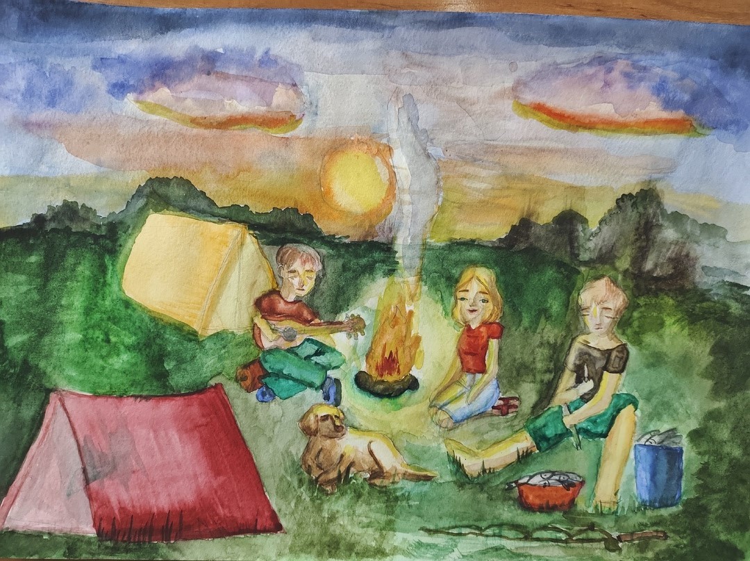 На пикник с палатками На пикник с палатками