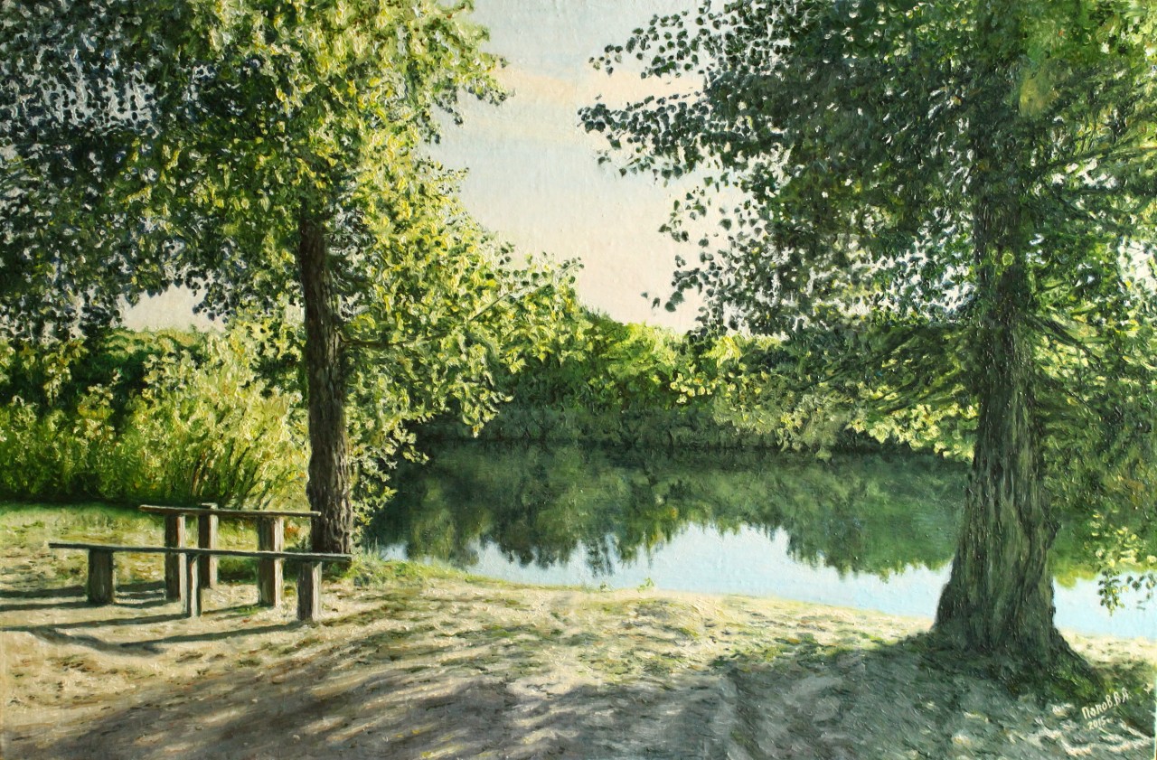    Бузулук возле станицы Березовской. холст, масло 104 - 79. Живопись VladimirPopow Rossia. 