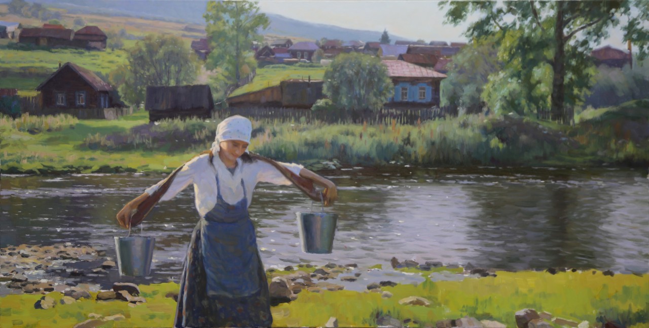 за водой