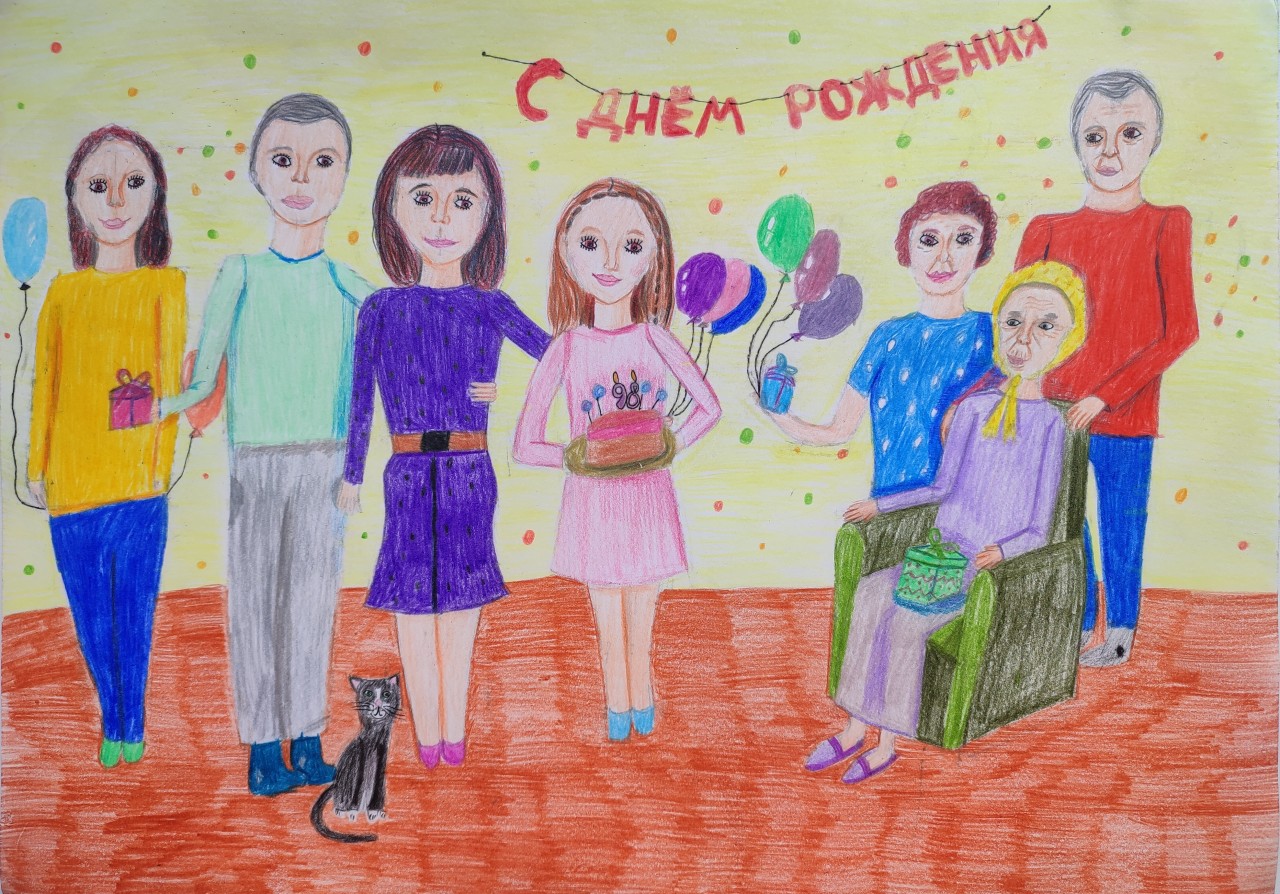 Прабабушке Аксинье 98 лет