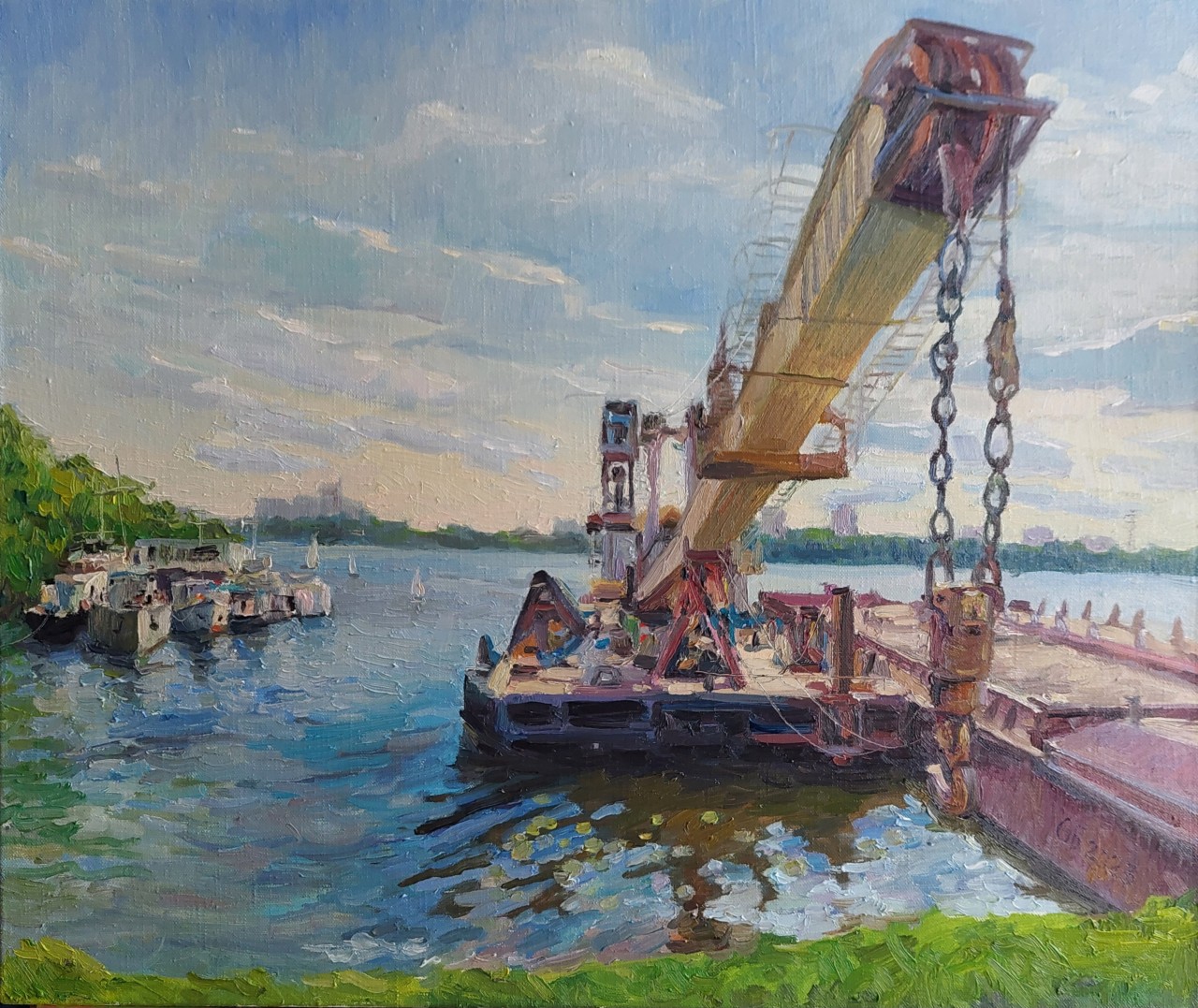 Кран плавучий