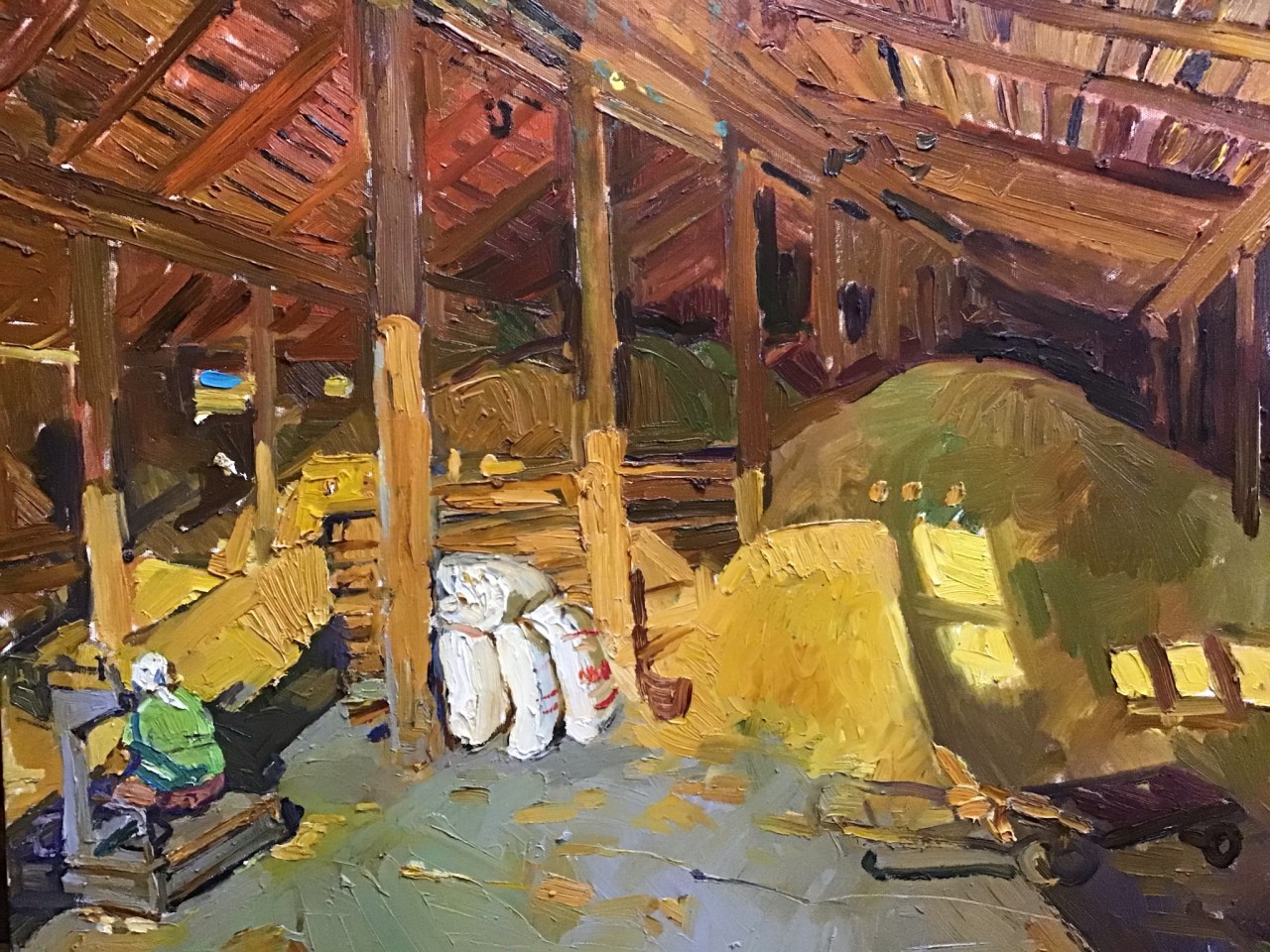 В амбаре