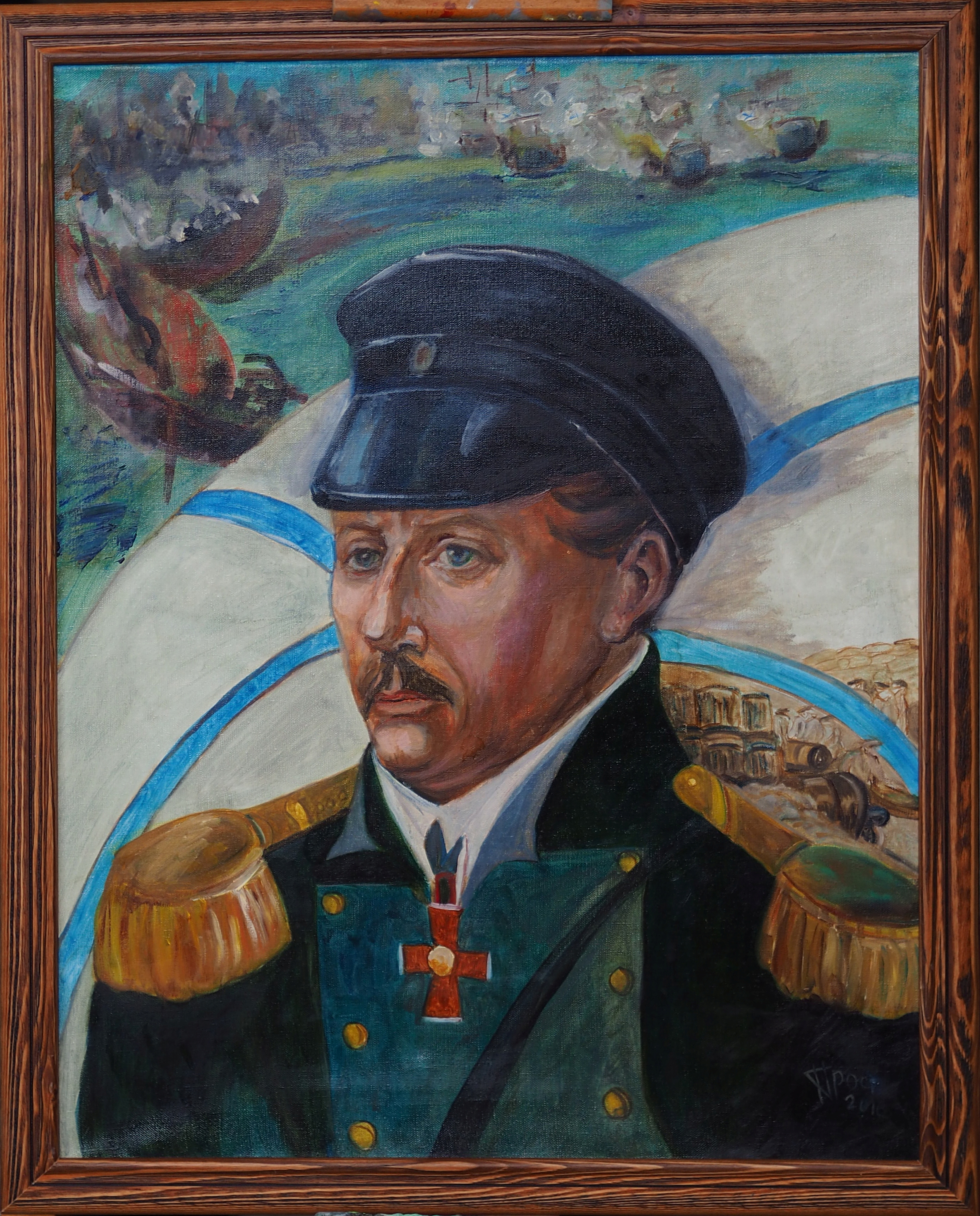 Адмирал Нахимов (из серии "Адмиралы Корнилов, Ушаков и Нахимов").
