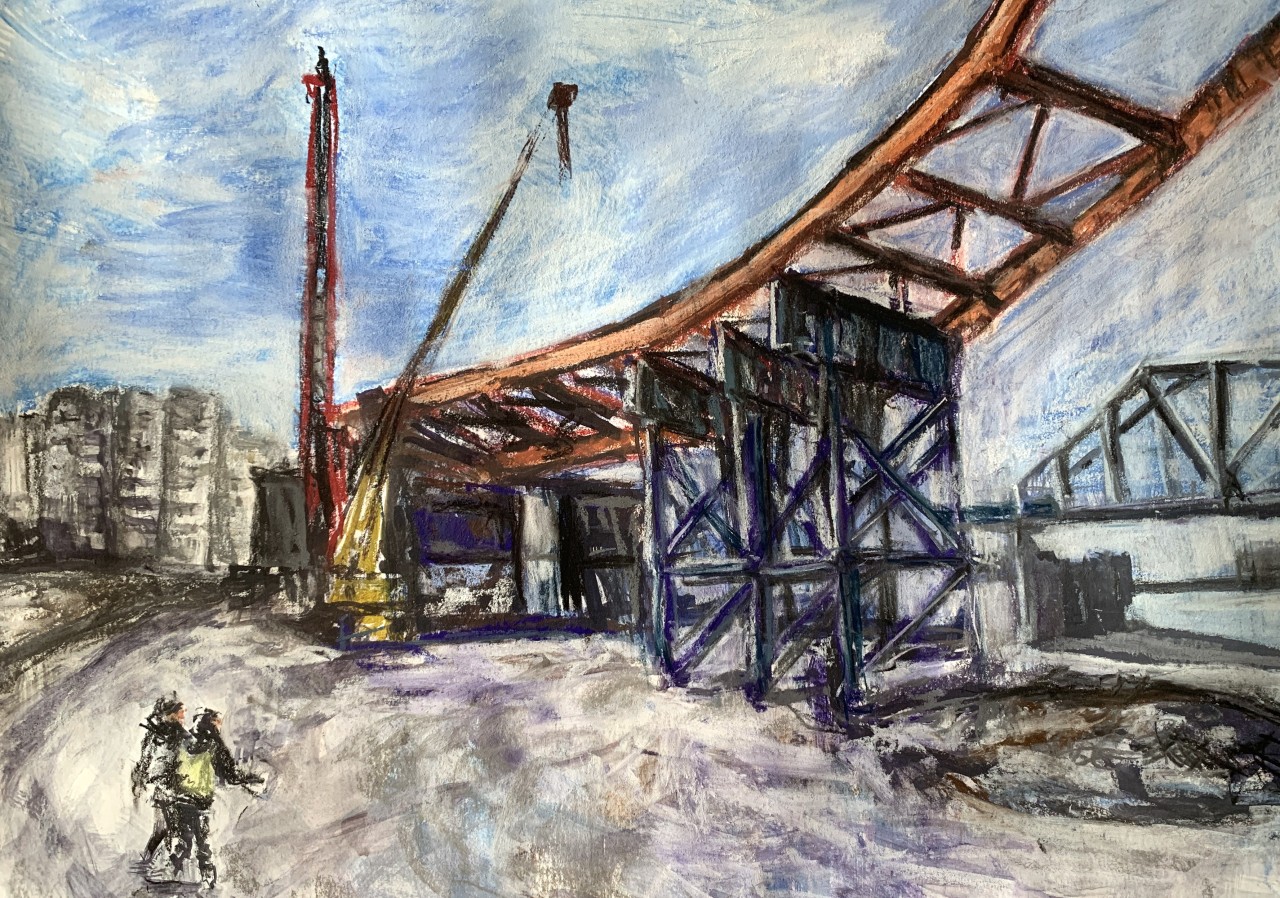 Строительство моста Строительство моста