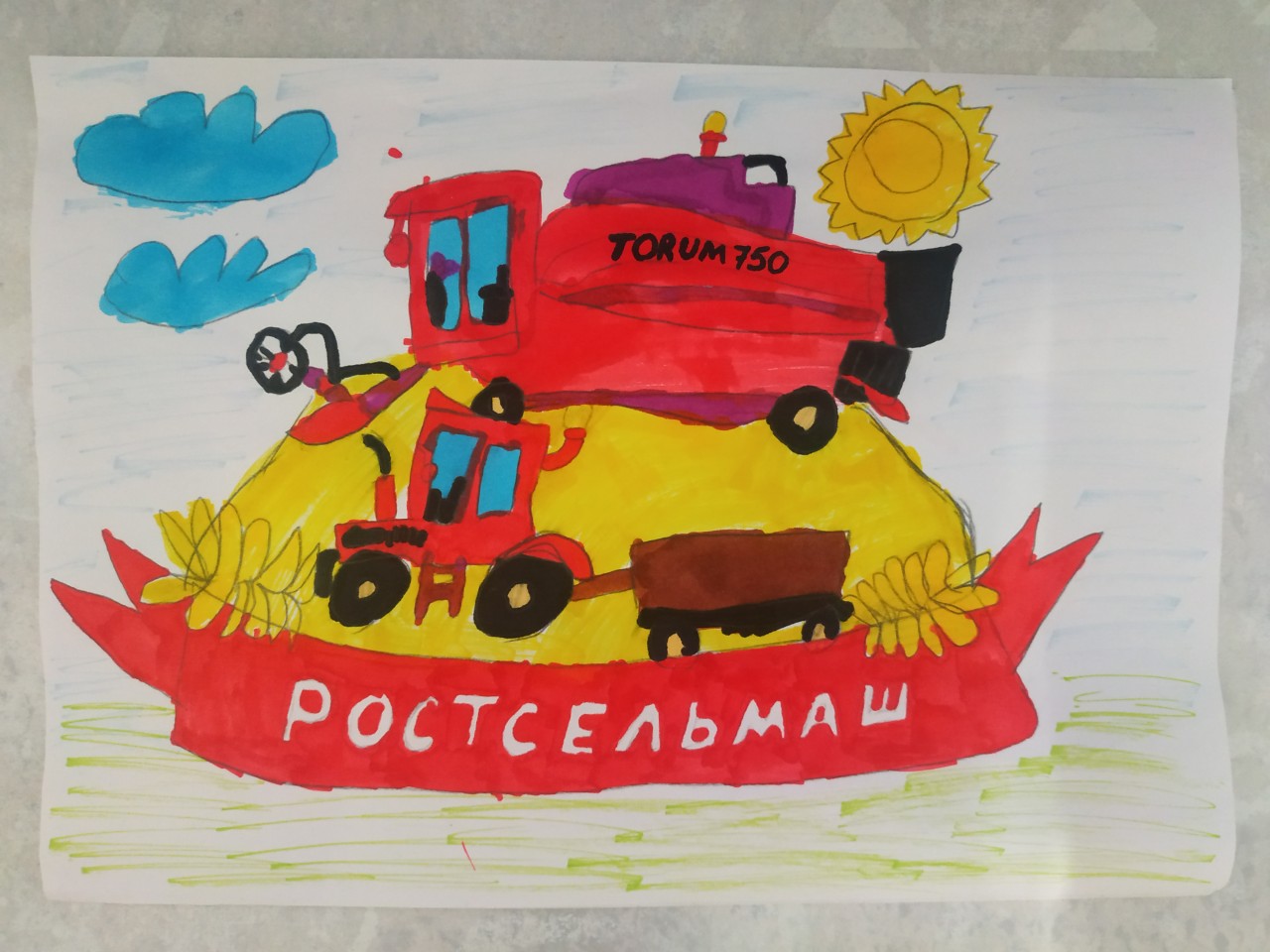 Техника Ростсельмаш на полях Техника Ростсельмаш на полях