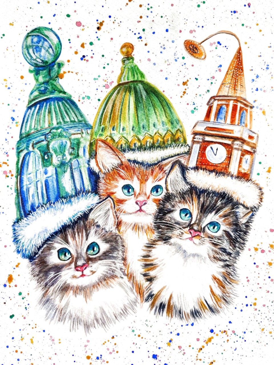Новогодние питерские коты Новогодние питерские коты