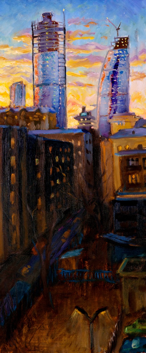 Москва Сити. Ночь.