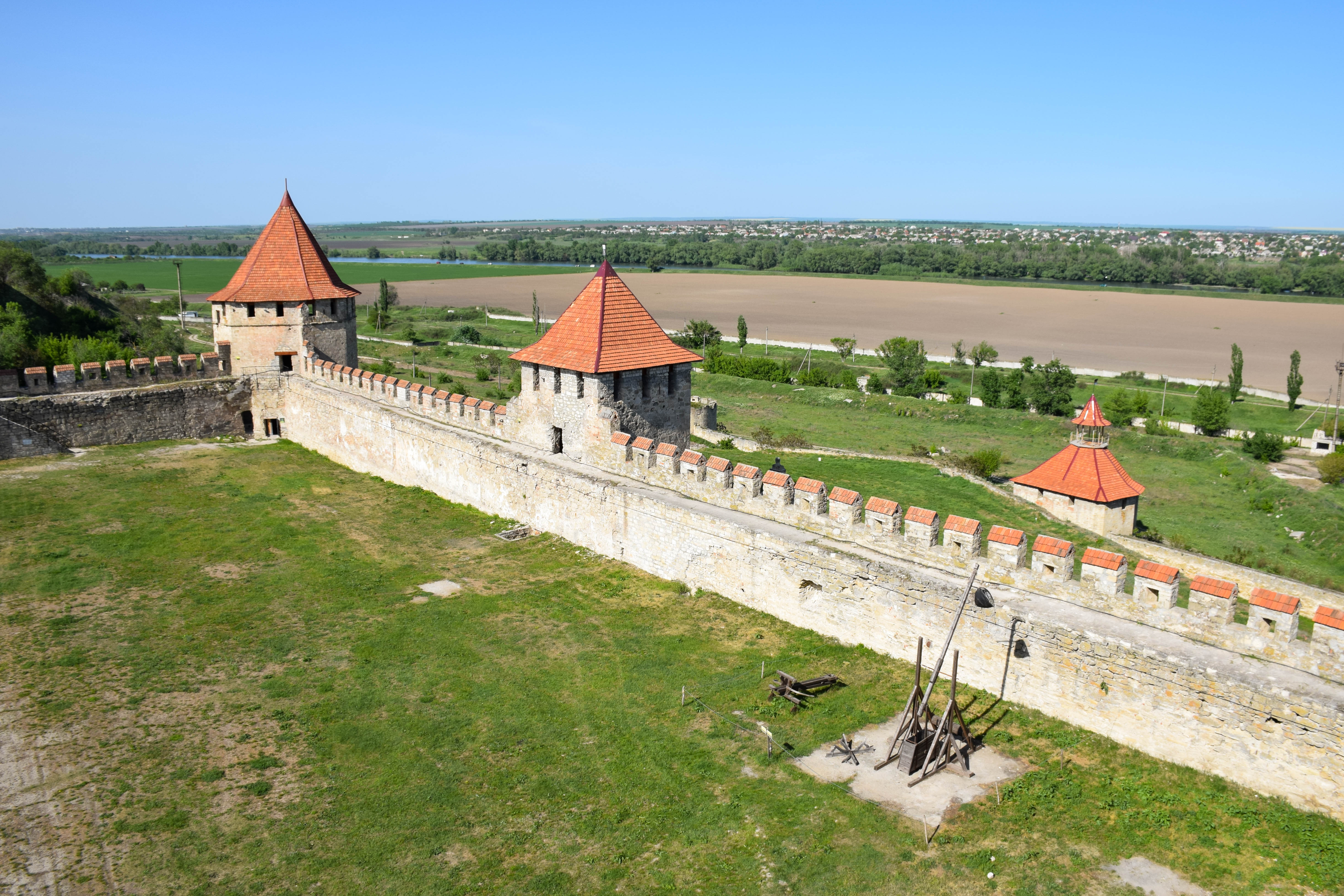 Крепость. Вид с центральных ворот цитадели (Бендеры)