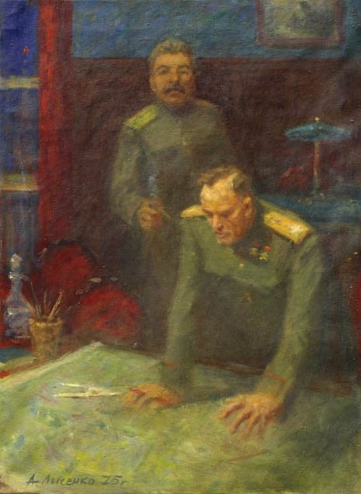 Последние штрихи к Победе. Эскиз к картине.