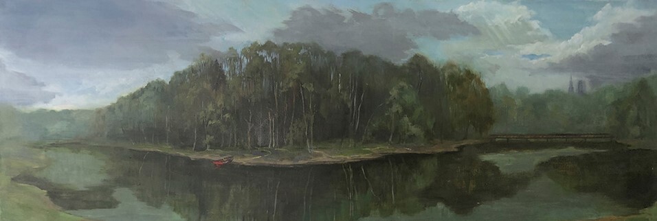 Красная лодка