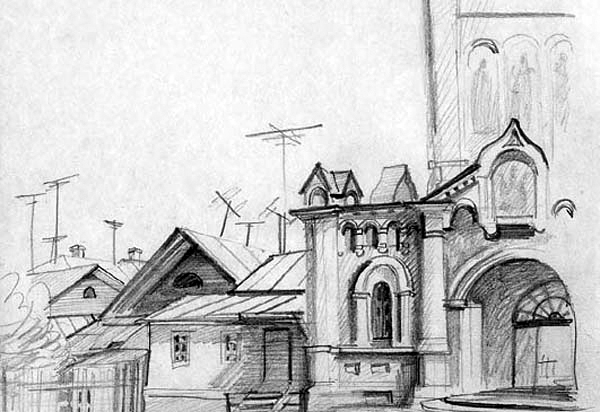 6.Оптина Пустынь, врата в скит (слева ступенька в келью старца Амвросия)