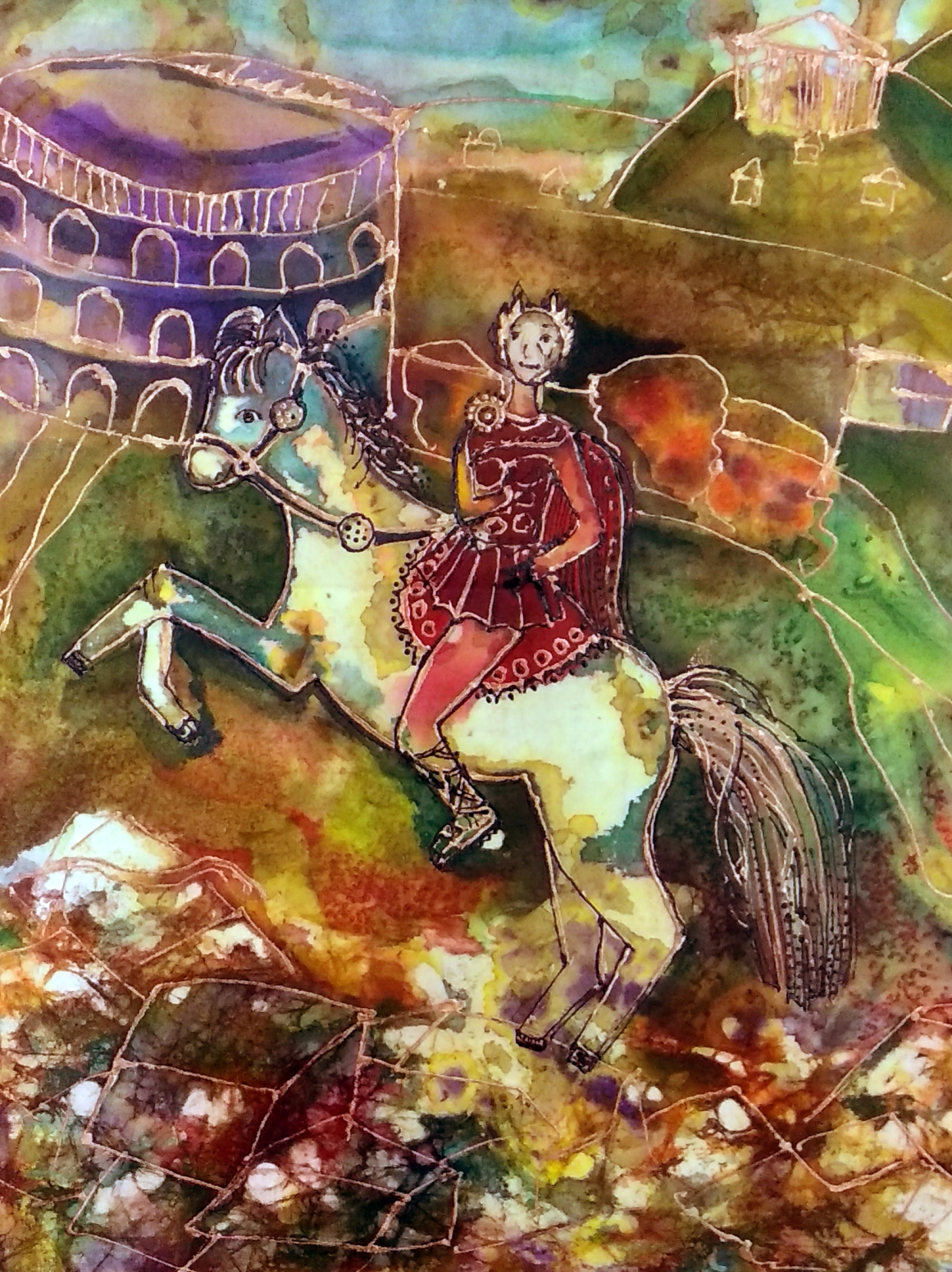 Цезарь на коне.