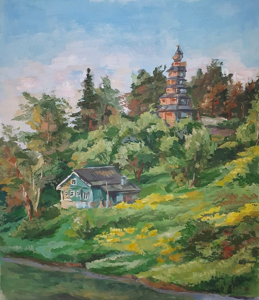 Пленэр. Вид на часовню