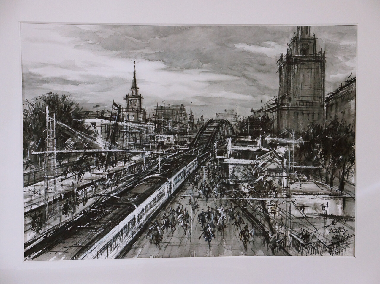 Москва. Дорога строится.
