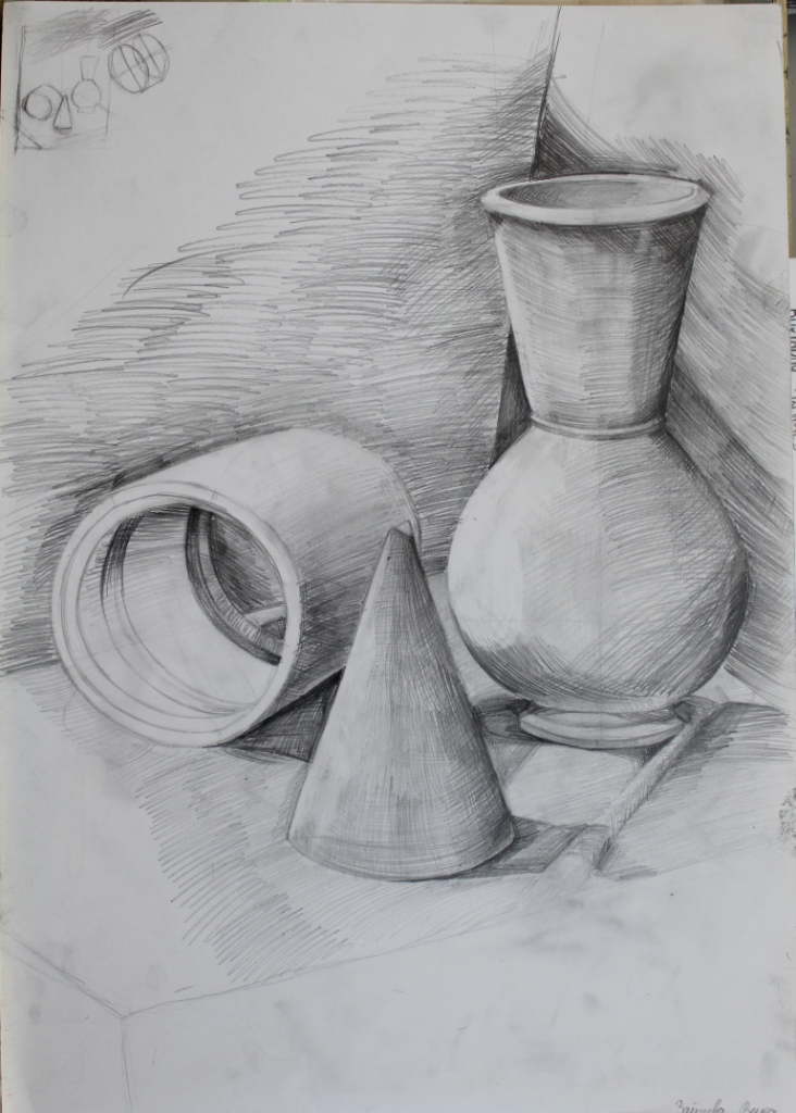 Рисунок с гипсовыми формами