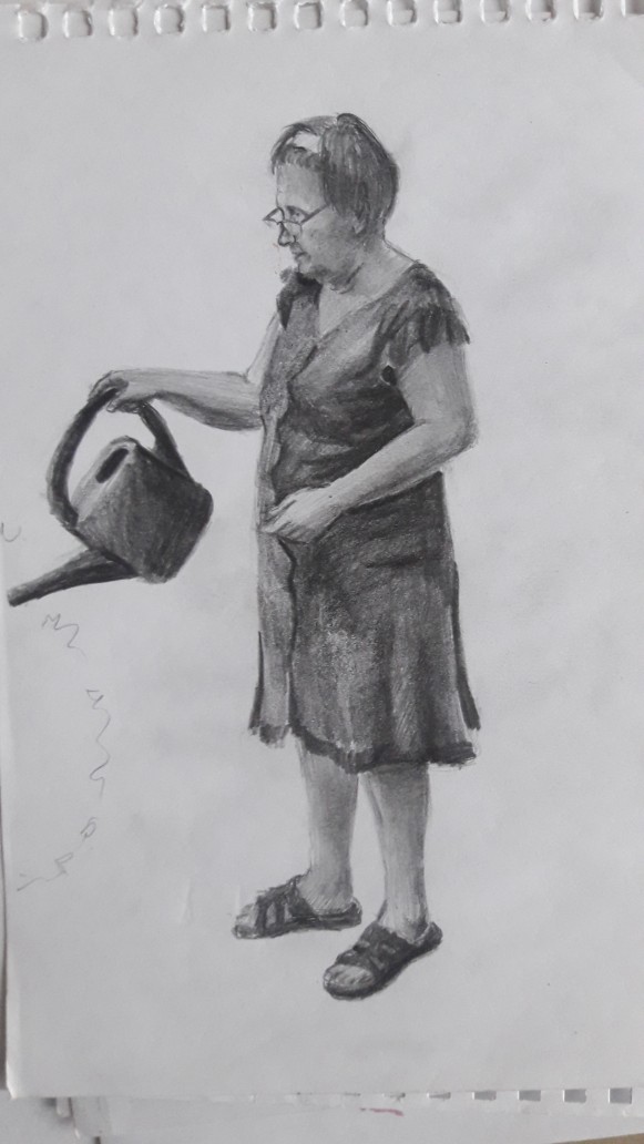 Зарисовка бабушки