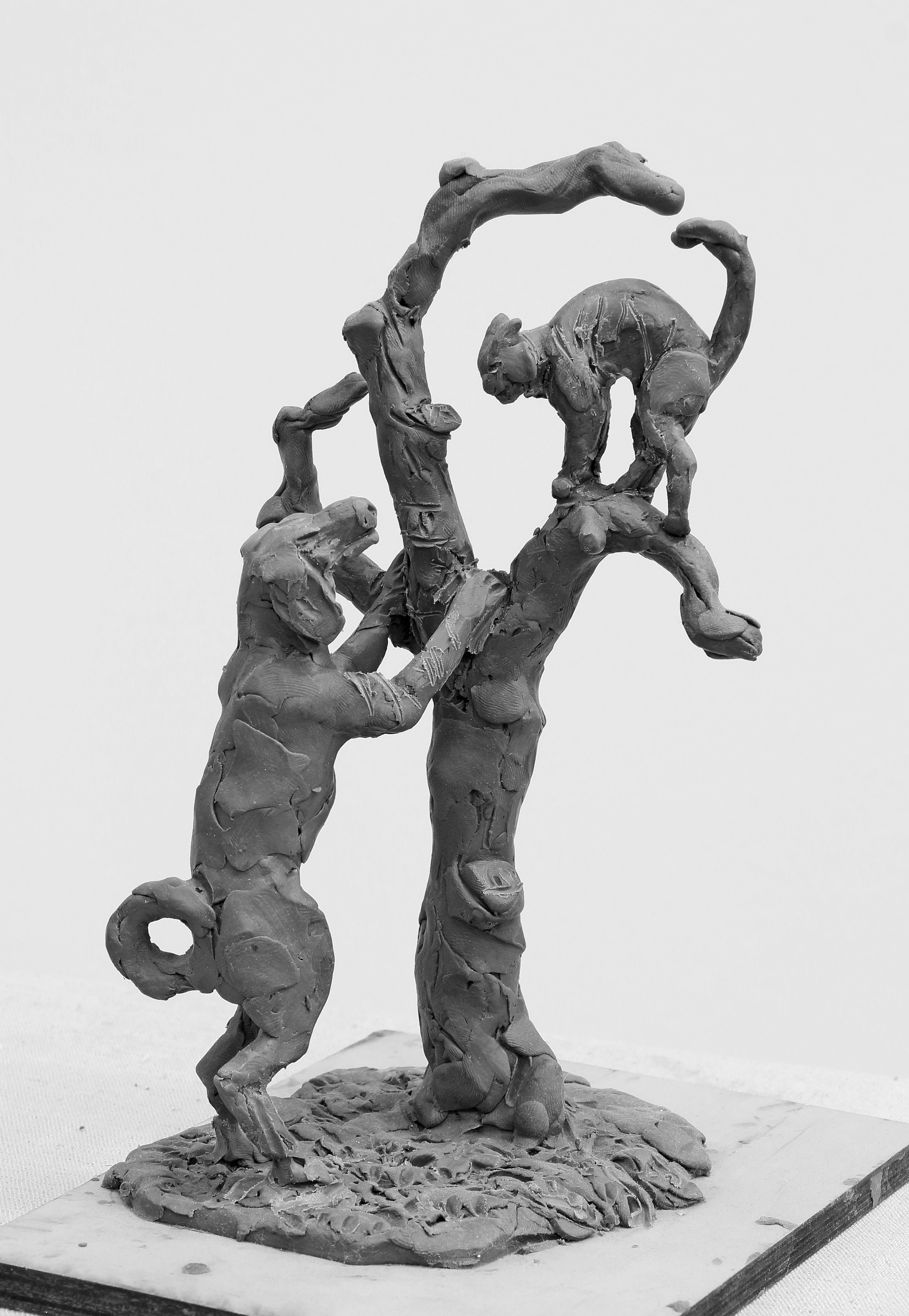 "Кошка на дереве"