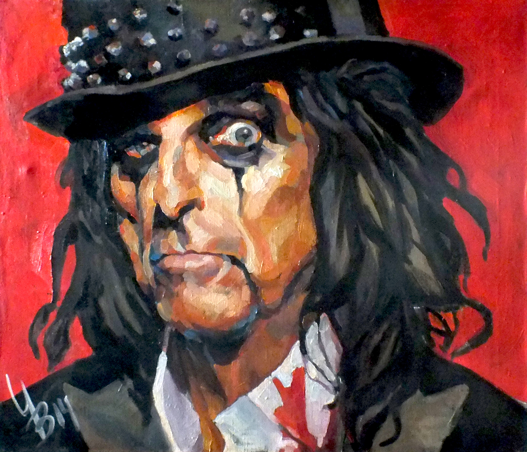 "The head of Alice Cooper"