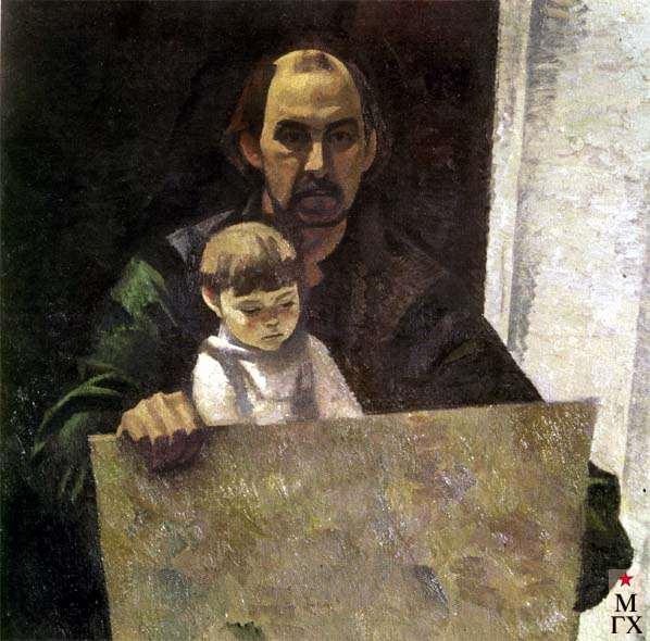 "Автопортрет с внучкой" 