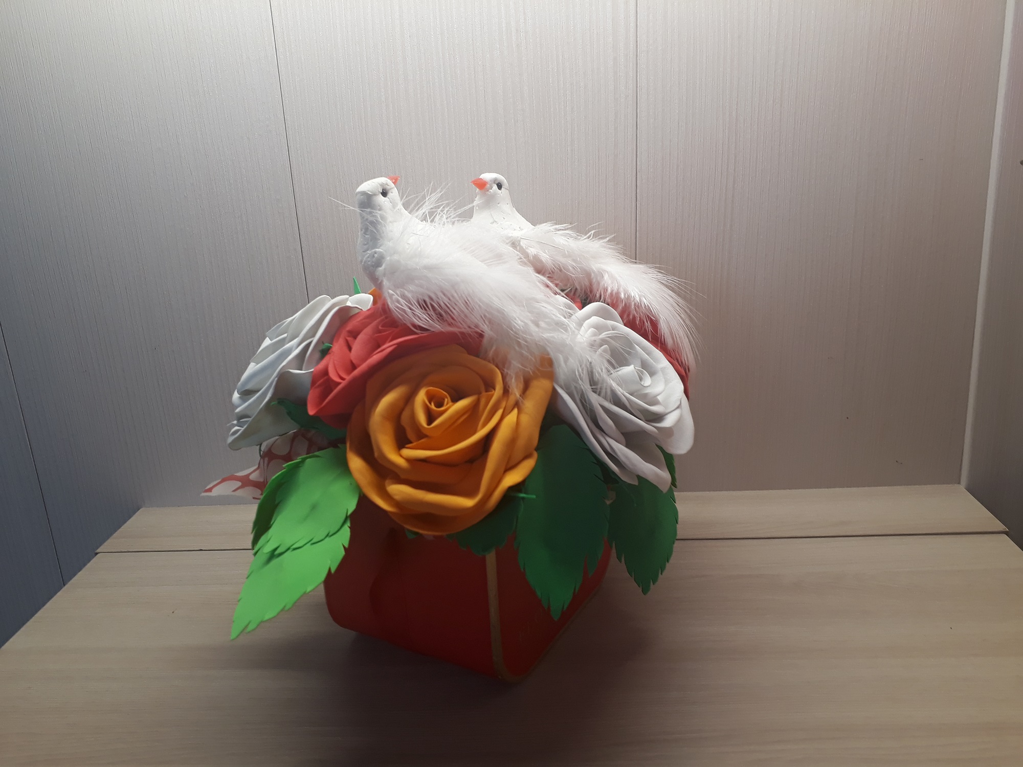 Корзина с розами